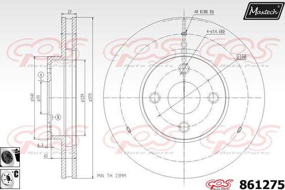 Maxtech 863515 - Disque de frein cwaw.fr