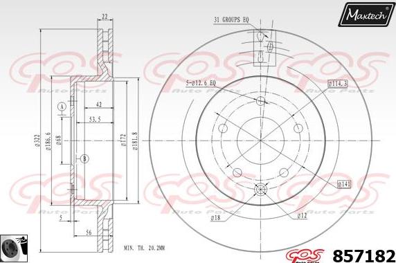 Maxtech 863518 - Disque de frein cwaw.fr