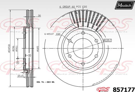 Maxtech 863513 - Disque de frein cwaw.fr