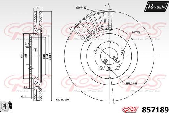 Maxtech 863525 - Disque de frein cwaw.fr