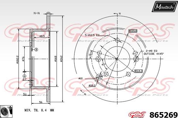 Maxtech 863521 - Disque de frein cwaw.fr