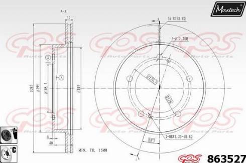 Maxtech 863527.6060 - Disque de frein cwaw.fr