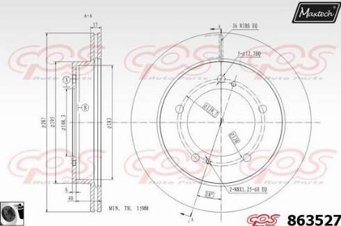 Maxtech 863527.0060 - Disque de frein cwaw.fr