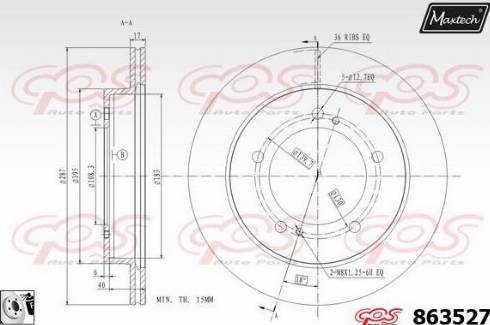 Maxtech 863527.0080 - Disque de frein cwaw.fr