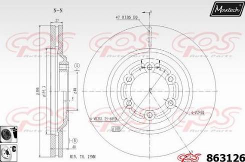 Maxtech 863126.6060 - Disque de frein cwaw.fr