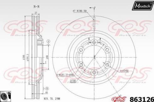 Maxtech 863126.0060 - Disque de frein cwaw.fr