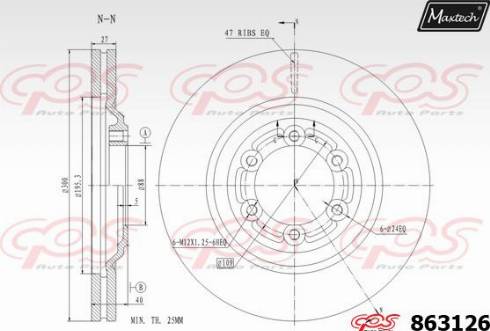 Maxtech 863126.0000 - Disque de frein cwaw.fr