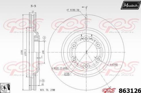 Maxtech 863126.0080 - Disque de frein cwaw.fr