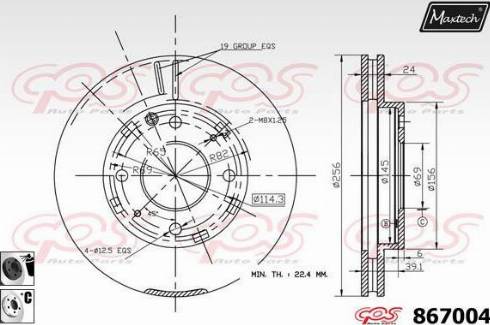 Maxtech 867004.6060 - Disque de frein cwaw.fr