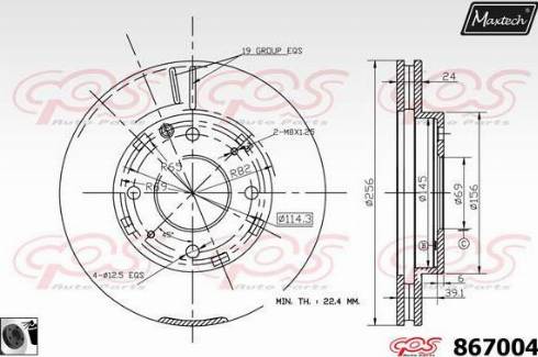 Maxtech 867004.0060 - Disque de frein cwaw.fr