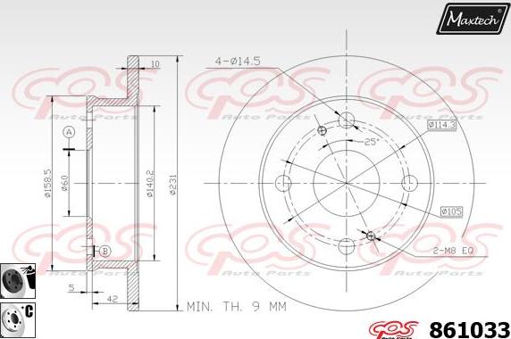 Maxtech 800110 - Vis, disque de frein cwaw.fr