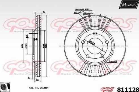 Maxtech 811128.0060 - Disque de frein cwaw.fr