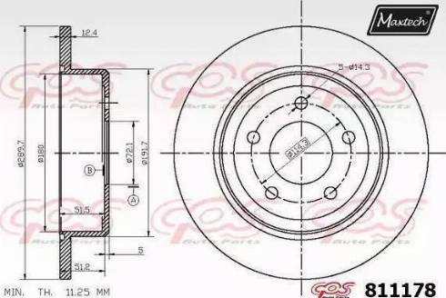 Maxtech 811178.0000 - Disque de frein cwaw.fr