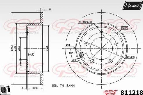 Maxtech 811218.0060 - Disque de frein cwaw.fr