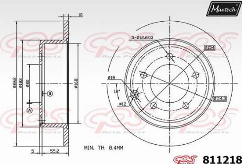 Maxtech 811218.0000 - Disque de frein cwaw.fr