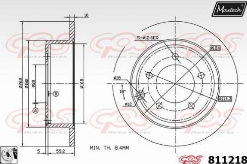 Maxtech 811218.0080 - Disque de frein cwaw.fr