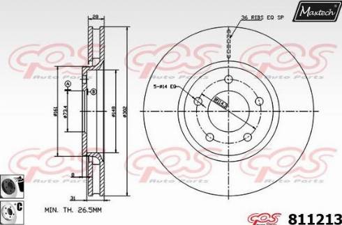 BENDIX 522111 - Disque de frein cwaw.fr