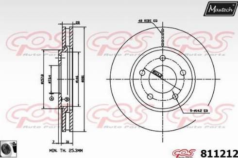 Maxtech 811212.0060 - Disque de frein cwaw.fr