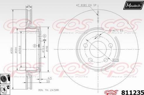 Maxtech 811235.6060 - Disque de frein cwaw.fr