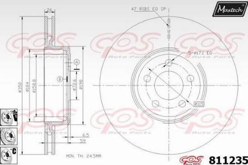 Maxtech 811235.6880 - Disque de frein cwaw.fr