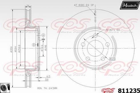 Maxtech 811235.0060 - Disque de frein cwaw.fr