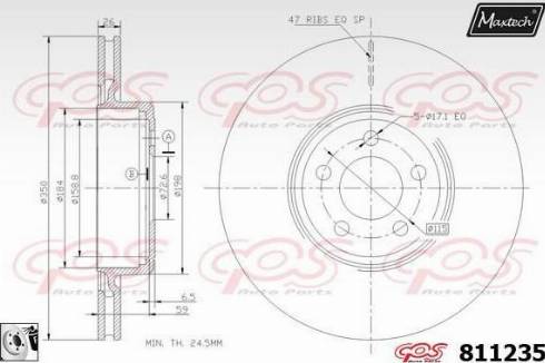 Maxtech 811235.0080 - Disque de frein cwaw.fr