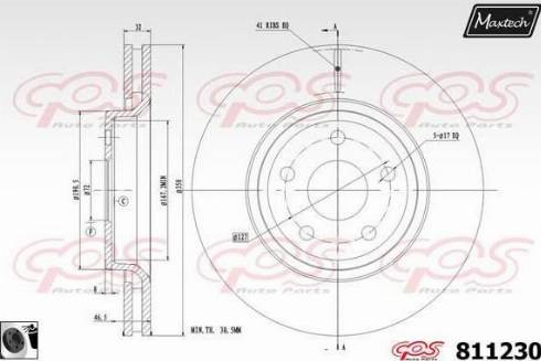 Maxtech 811230.0060 - Disque de frein cwaw.fr