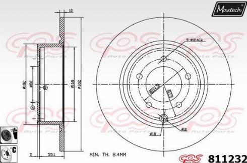 Maxtech 811232.6060 - Disque de frein cwaw.fr