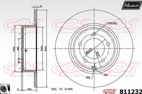 Maxtech 811232.0060 - Disque de frein cwaw.fr