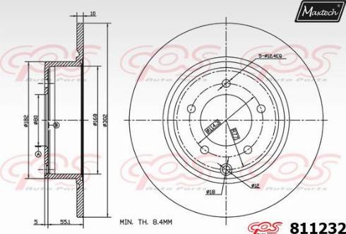 Maxtech 811232.0000 - Disque de frein cwaw.fr