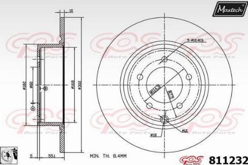 Maxtech 811232.0080 - Disque de frein cwaw.fr