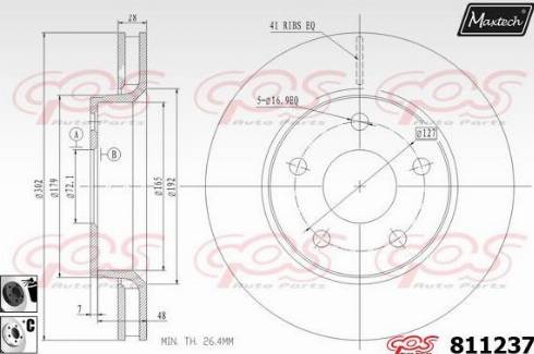 Maxtech 811237.6060 - Disque de frein cwaw.fr