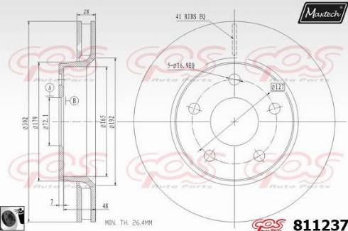 Maxtech 811237.0060 - Disque de frein cwaw.fr