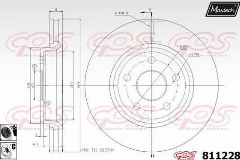 Maxtech 811228.6060 - Disque de frein cwaw.fr