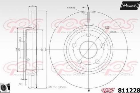 Maxtech 811228.0060 - Disque de frein cwaw.fr