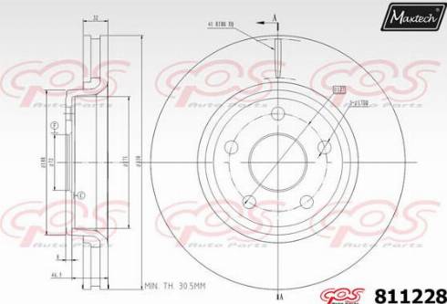 Maxtech 811228.0000 - Disque de frein cwaw.fr