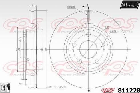 Maxtech 811228.0080 - Disque de frein cwaw.fr