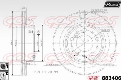 Maxtech 883406.6060 - Disque de frein cwaw.fr