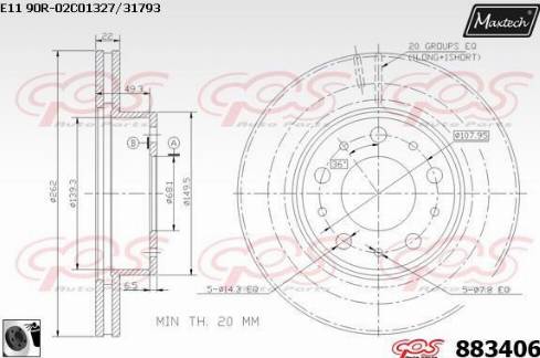 Maxtech 883406.0060 - Disque de frein cwaw.fr