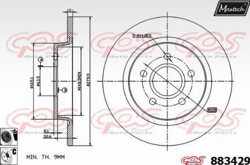 Maxtech 883429.6060 - Disque de frein cwaw.fr