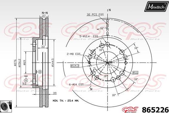 Maxtech 883203 - Disque de frein cwaw.fr