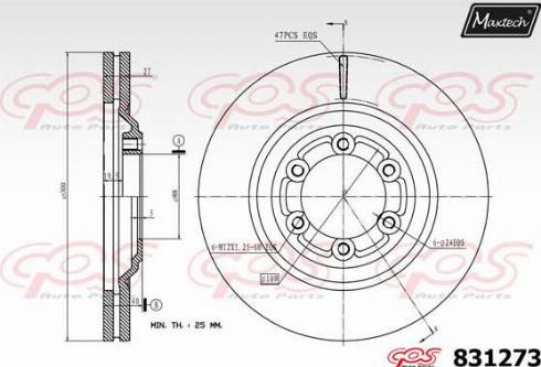 Maxtech 831273.0000 - Disque de frein cwaw.fr