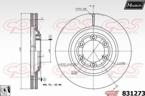 Maxtech 831273.0080 - Disque de frein cwaw.fr