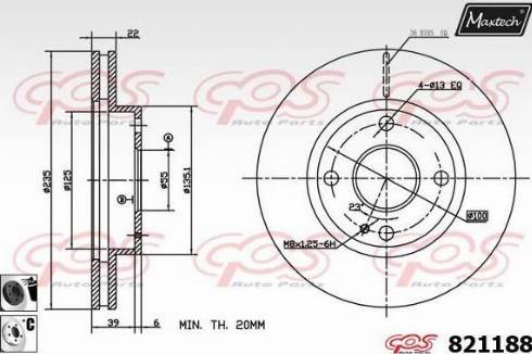 Maxtech 821188.6060 - Disque de frein cwaw.fr