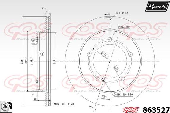 Maxtech 827044 - Disque de frein cwaw.fr