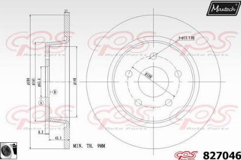 Maxtech 827046.0060 - Disque de frein cwaw.fr