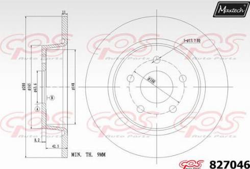 Maxtech 827046.0000 - Disque de frein cwaw.fr