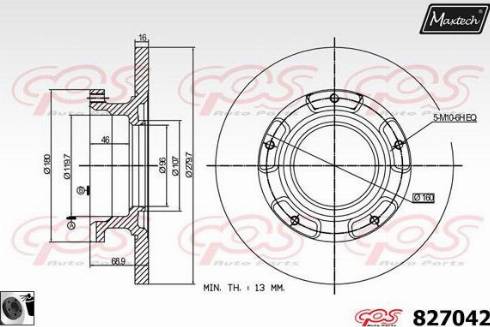 Maxtech 827042.0060 - Disque de frein cwaw.fr