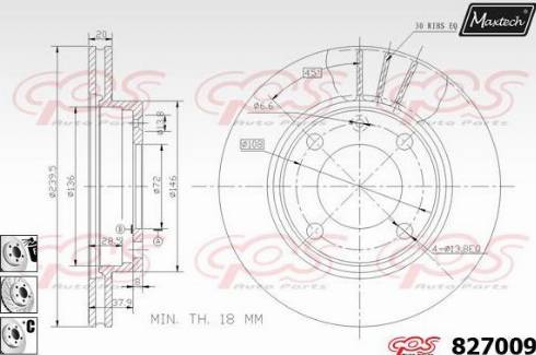 Maxtech 827009.6980 - Disque de frein cwaw.fr