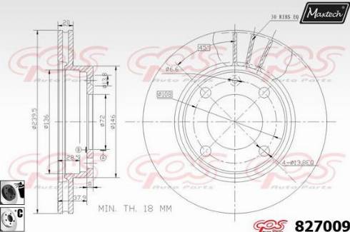 Maxtech 827009.6060 - Disque de frein cwaw.fr